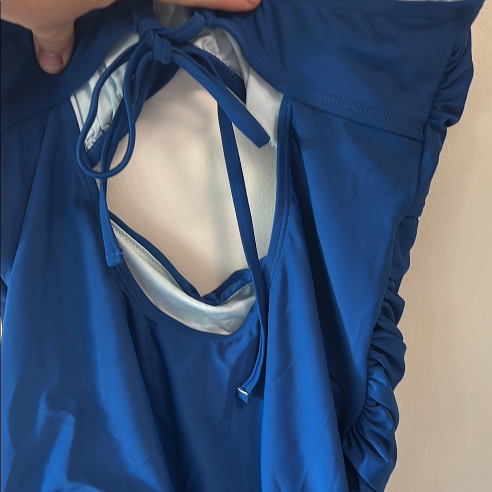 Cupshe Navy Cutout Swimsuit - Picture 7 of 8